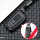 Aluminum key fob cover case fit for Toyota T6 remote key black/red