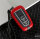 Aluminio funda para llave de Toyota T6 negro/rojo