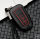 Aluminum key fob cover case fit for Toyota T6 remote key black/red