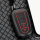 Coque de protection en Aluminium pour voiture Toyota clé télécommande T5 rouge/carbon-look