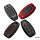 Aluminum key fob cover case fit for Hyundai D9 remote key black/red