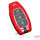 Aluminum key fob cover case fit for Hyundai D9 remote key black/red