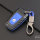 Coque de protection en plastique pour voiture Ford clé télécommande F8 noir/bleu