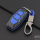 Cover Guscio / Copri-chiave plastica compatibile con Ford F3 nero/blu