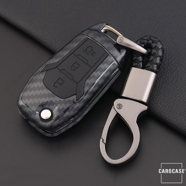 Coque de protection en plastique pour voiture Ford clé télécommande F2 noir/noir