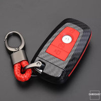 Cover Guscio / Copri-chiave plastica compatibile con Ford F9 nero/nero