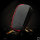 Cover Guscio / Copri-chiave Pelle compatibile con Audi AX3 nero/rosso