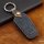 Premium Leather key fob cover case fit for BMW B5 remote key blue