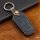 Premium Leather key fob cover case fit for BMW B5 remote key blue