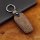 Premium Leather key fob cover case fit for BMW B5 remote key blue