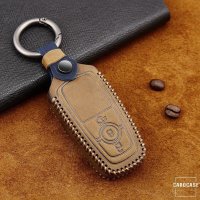 Premium Leather key fob cover case fit for Ford F8 remote...