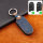 Premium Leather key fob cover case fit for Jeep, Fiat J5 remote key blue