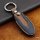 Premium Leather key fob cover case fit for Nissan N5 remote key blue