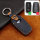 Premium Leather key fob cover case fit for Toyota T3 remote key blue