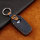 Premium Leather key fob cover case fit for Toyota T3 remote key blue