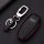 Leather key fob cover case fit for Audi AX7 remote key black