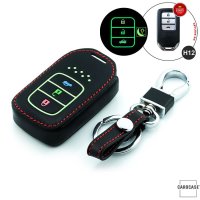 Cover Guscio / Copri-chiave Pelle compatibile con Honda H12 nero