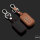 Leather key fob cover case fit for Honda H12 remote key brown