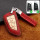 Premium Leather key fob cover case fit for BMW B6, B7 remote key red