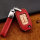 Cuero de primera calidad funda para llave de Honda H9 rojo