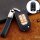 Premium Leather key fob cover case fit for Honda H10 remote key blue