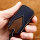 Premium Leather key fob cover case fit for Honda H11 remote key blue