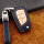 Premium Leather key fob cover case fit for Toyota, Citroen, Peugeot T1, T2 remote key blue