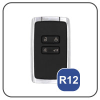 Cuero de primera calidad funda para llave de Renault R12 azul
