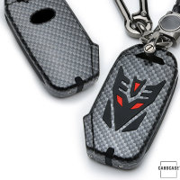 Schlüssel Cover passend für Kia Autoschlüssel schwarz HEK20-K8-1