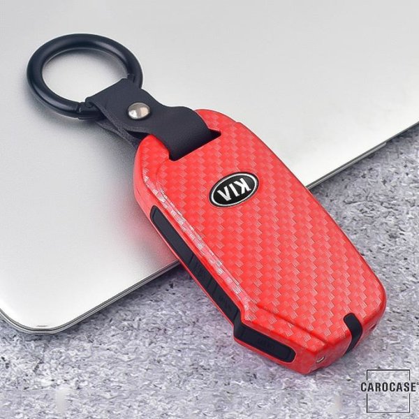 Cover Guscio / Copri-chiave Alluminio compatibile con Kia K8 rosso