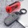 Aluminum key fob cover case fit for Kia K8 remote key red