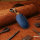 Leather key fob cover case fit for Nissan N6 remote key blue