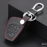 Leather key fob cover case fit for Mercedes-Benz M4 remote key black