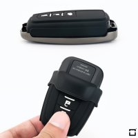Schlüssel Cover mit Silikon Tastenabdeckung (Leuchtend) passend für Hyundai Autoschlüssel mehrfarbig HEK54-D7-55