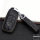 Premium Leder Schlüsseletui passend für Mercedes-Benz Schlüssel schwarz LEK62-M9-1