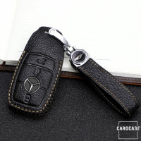 Cover Guscio / Copri-chiave Pelle premium compatibile con Mercedes-Benz M9 marrone