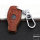 Premium Leather key fob cover case fit for Mercedes-Benz M8 remote key brown