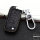 Premium Leather key fob cover case fit for Volkswagen, Skoda, Seat V2X remote key black