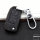 Premium Leather key fob cover case fit for Volkswagen, Skoda, Seat V2 remote key black