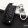 Premium Leather key fob cover case fit for Audi AX3 remote key brown