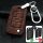 Leather key fob cover case fit for Volkswagen V3X remote key light brown