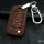 Leather key fob cover case fit for Volkswagen V3X remote key light brown