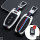 Key case cover FOB (HEK10) for Audi keys including hook - silver