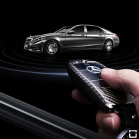 Coque de protection en Aluminium-zinc pour voiture Mercedes-Benz clé télécommande M9 anthracite