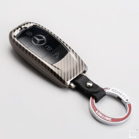 Aluminum-zinc key fob cover case fit for Mercedes-Benz M9 remote key anthracite