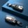 Premium Schlüsselhülle / Schlüsselcover für Audi Schlüssel (HEK55-Serie) - silber