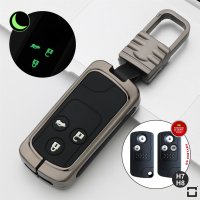 Aluminum key fob cover case fit for Honda H7, H8 remote key anthracite