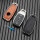 Key case cover FOB (HEK58) for Mercedes-Benz keys incl. keychain - anthracite/black