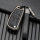 Key case cover FOB (HEK58) for Audi keys incl. keychain - anthracite/black