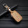 Leather key fob cover case fit for Volkswagen, Skoda, Seat V4 remote key